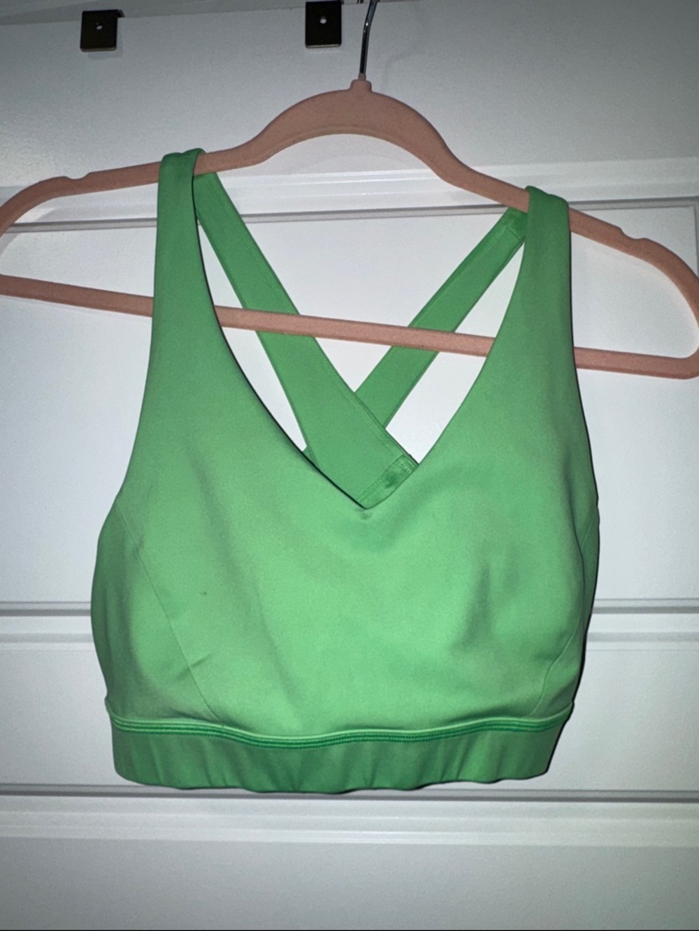lululemon athletica Lime Green Cross-Back Sports Bra